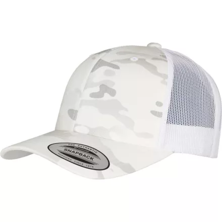 Flexfit baseball sapka Retro 6P fehér terepmintás-fehér