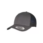 Flexfit baseball sapka Recycled Retro Trucker 6P ébenszürke-fekete