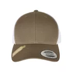 Flexfit baseball sapka Recycled Retro Trucker 6P olíva-fehér