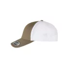 Flexfit baseball sapka Recycled Retro Trucker 6P olíva-fehér