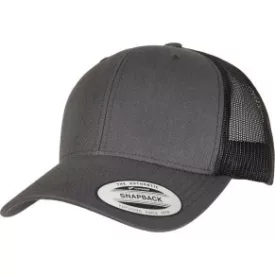   Flexfit baseball sapka Retro Trucker 2-Tone 6P ébenszürke-fekete