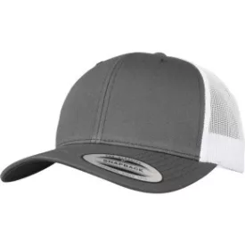   Flexfit baseball sapka Retro Trucker 2-Tone 6P sötét szürke-fehér