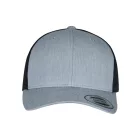 Flexfit baseball sapka Retro Trucker 2-Tone 6P melírozott szürke-fekete