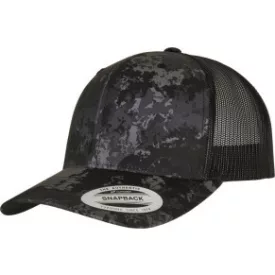 Flexfit baseball sapka Veil Camo 6P terepszín fekete