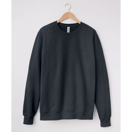 Jerzees pulóver Unisex Eco Premium 288 melírozott fekete