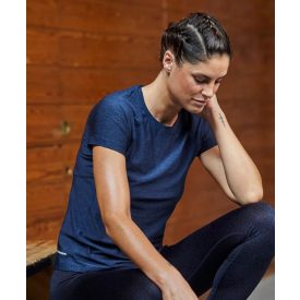   Tee Jays női póló Cooldry Sport 160 melírozott tengerkék