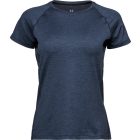 Tee Jays női póló Cooldry Sport 160 melírozott tengerkék