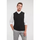 Russell kötött mellény V-Neck fekete