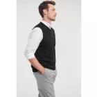 Russell kötött mellény V-Neck fekete