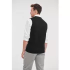 Russell kötött mellény V-Neck fekete