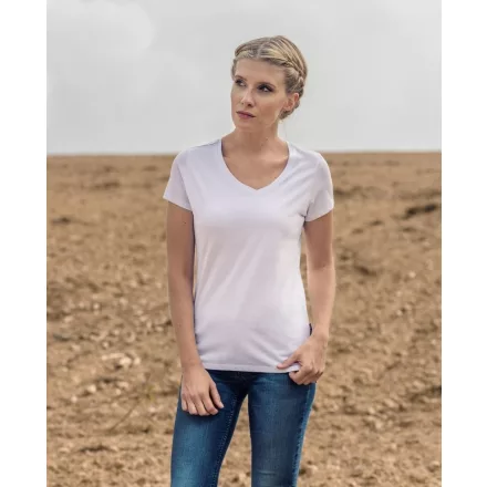HRM Ladies T-Shirt Luxury V-Neck