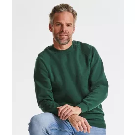 Russell pulóver Raglan 295 üvegzöld