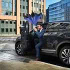 Fare esernyő Stick fekete-eurokék