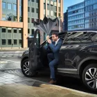 Fare esernyő Stick fekete-szürke