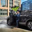 Fare esernyő Stick fekete-lime