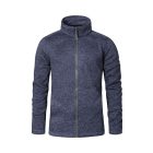 Promdoro polár pulóver Knitted 300 melírozott kék