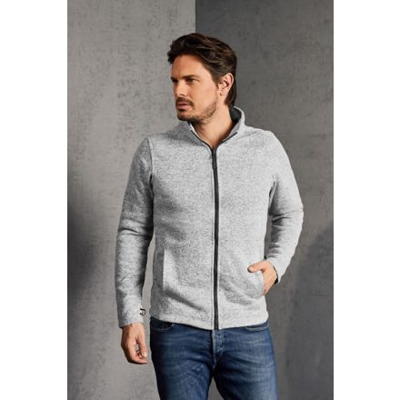 Promdoro polár pulóver Knitted 300 melírozott szürke