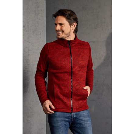 Promdoro polár pulóver Knitted 300 melírozott piros