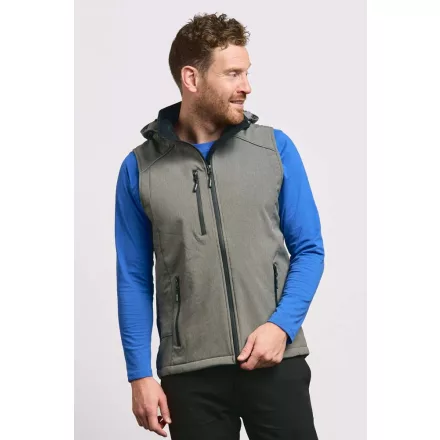 Promodoro softshell mellény 3-Layer 310 melírozott szürke