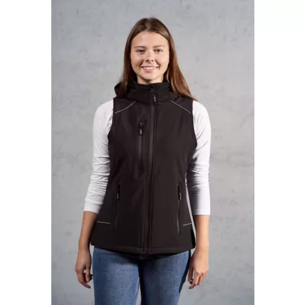 Promodoro női softshell mellény 3-Layer 310 fekete