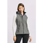 Promodoro női softshell mellény 3-Layer 310 melírozott szürke