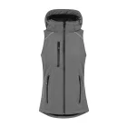 Promodoro női softshell mellény 3-Layer 310 melírozott szürke