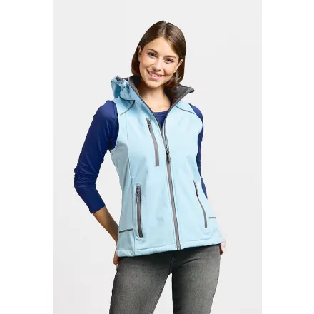 Promodoro női softshell mellény 3-Layer 310 jégkék