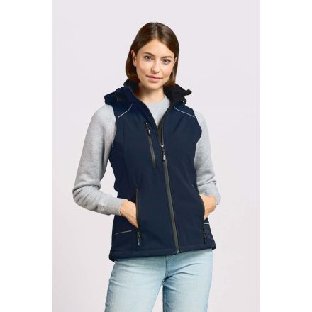 Promodoro női softshell mellény 3-Layer 310 tengerkék