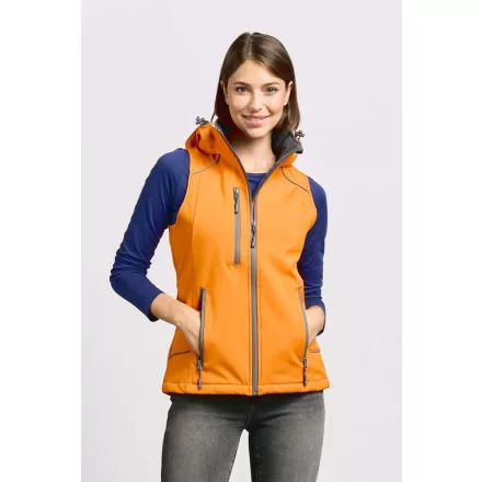 Promodoro női softshell mellény 3-Layer 310 narancssárga