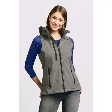 Promodoro női softshell mellény 3-Layer 310 acélszürke