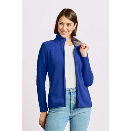 Promodoro női polár pulóver Double Fleece 320 királykék-acélszürke