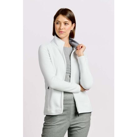 Promodoro női polár pulóver Double Fleece 320 fehér-világosszürke