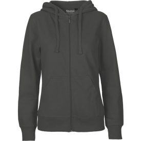 Neutral női pulóver Zip Hoodie 300 ébenszürke
