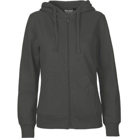 Neutral női pulóver Zip Hoodie 300 ébenszürke