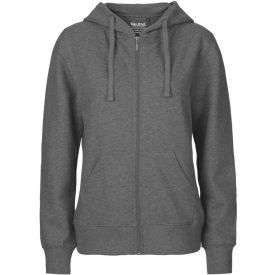   Neutral női pulóver Zip Hoodie 300 melírozott sötétszürke