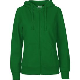 Neutral női pulóver Zip Hoodie 300 zöld