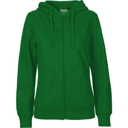 Neutral női pulóver Zip Hoodie 300 zöld