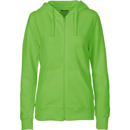 Neutral női pulóver Zip Hoodie 300 lime