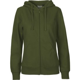 Neutral női pulóver Zip Hoodie 300 military