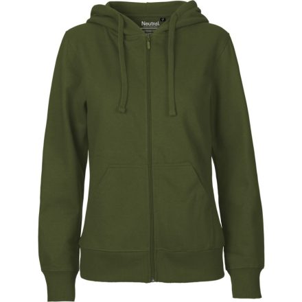 Neutral női pulóver Zip Hoodie 300 military