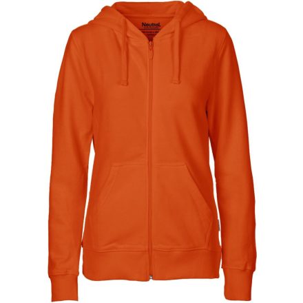 Neutral női pulóver Zip Hoodie 300 narancssárga