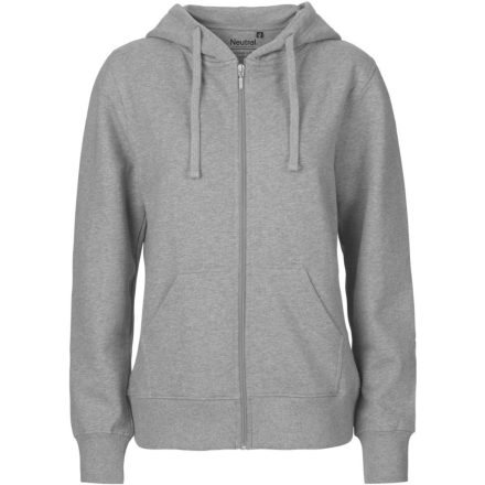 Neutral női pulóver Zip Hoodie 300 melírozott szürke