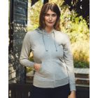 Neutral női pulóver Zip Hoodie 300 melírozott szürke