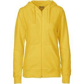 Neutral női pulóver Zip Hoodie 300 sárga