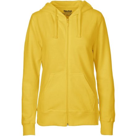 Neutral női pulóver Zip Hoodie 300 sárga