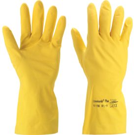 Ansell háztartási latex kesztyű AlphaTec 87-190 sárga