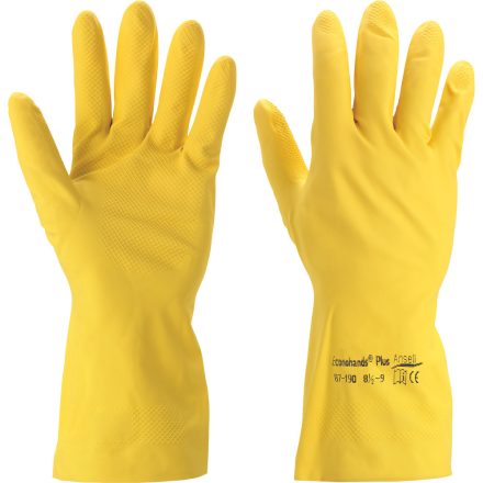 Ansell háztartási latex kesztyű AlphaTec 87-190 sárga