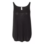 Bella+Canvas női top Flowy Side Slit 125 fekete