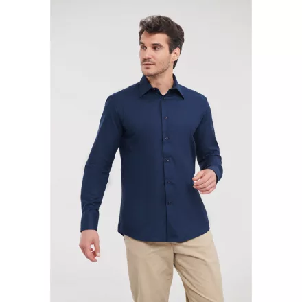 Russell hosszú ujjú ing Oxford Slim 135 tengerkék