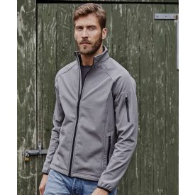 Tee Jays softshell dzseki 3-Layer 260 melírozott szürke